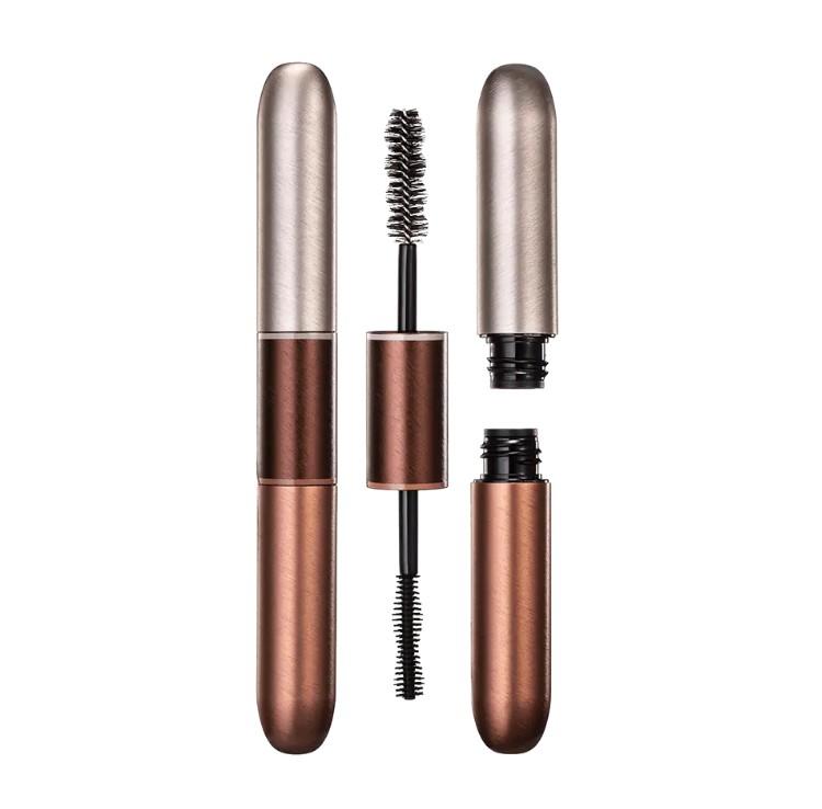 Innovative Packaging: The Sleek Design of Double-Ended 4ml Surface Brushed Brown Aluminum Mascara Tube Takes the Beauty Industry by Storm